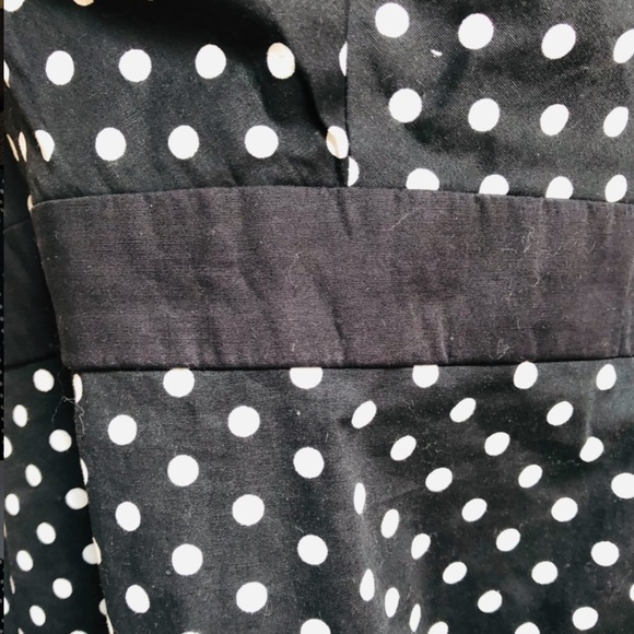 SOLD TORRID halter black white polka dot pin-up dress - Picture 5 of 8